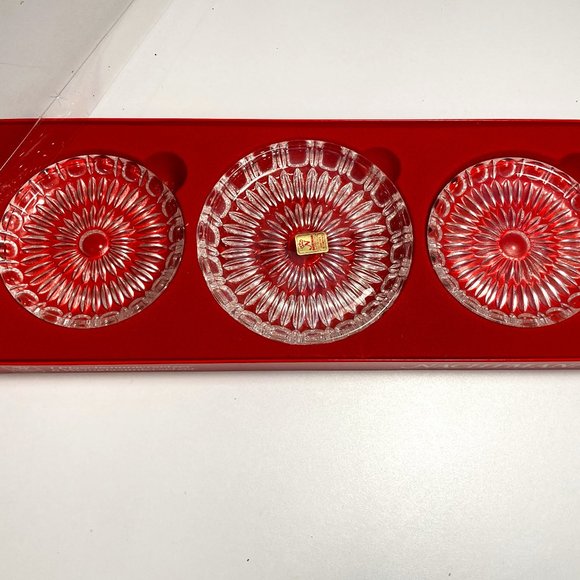 Vintage - Nachtmann German Crystal Glass Coasters - Picture 1 of 4